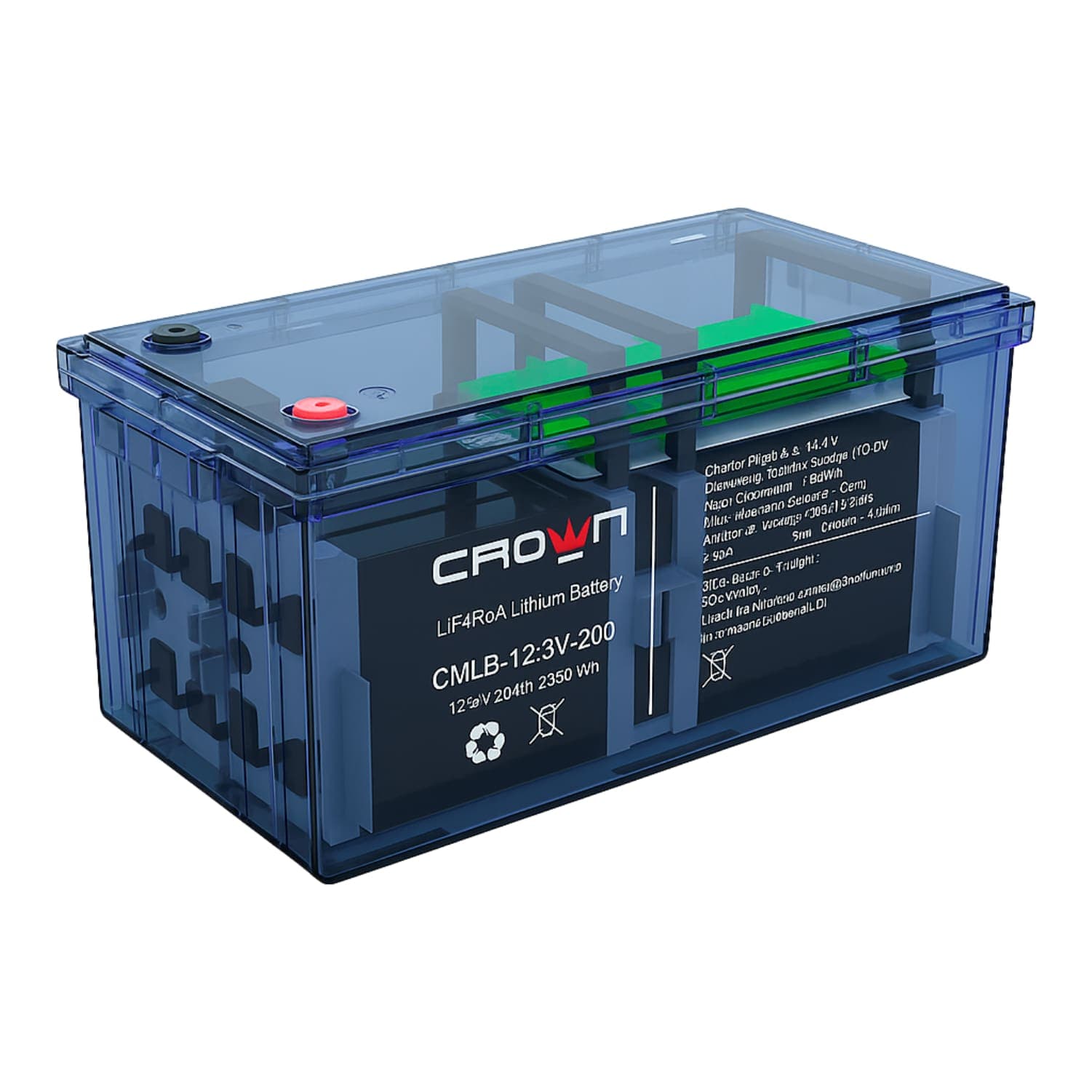 Batería de Litio 200Ah 12.8V Crown Micro