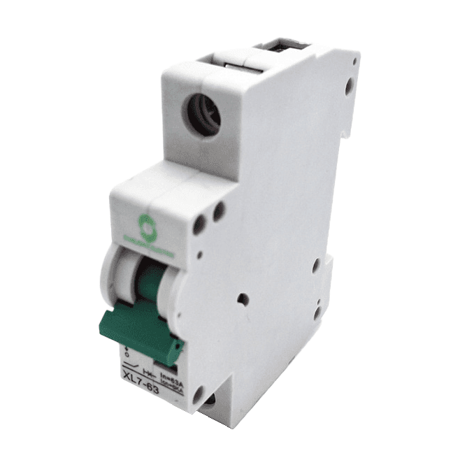 Interruptor automático Breaker DC 1P 250V 63A Worldsunlight para protección de baterías y sistemas solares