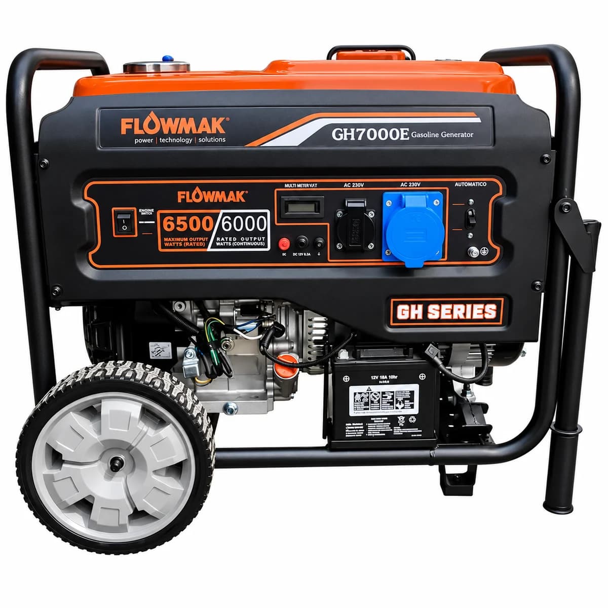 Generador a gasolina 6000 W 220V GH7000E Flowmak