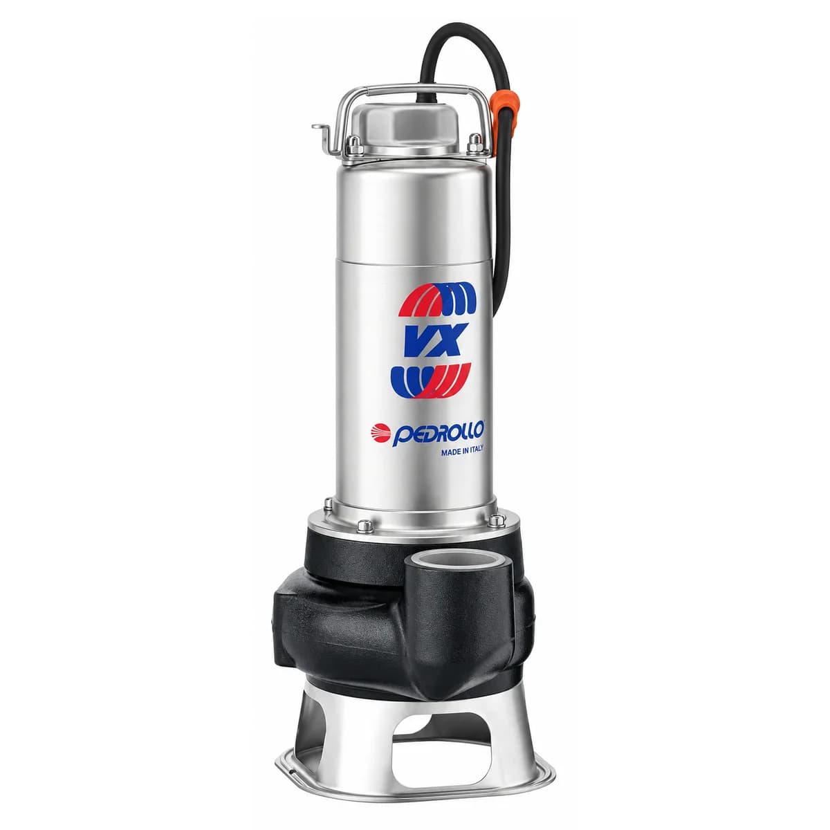 Bomba sumergible de aguas residuales 2 HP 230V PVXCm 20/50 con kit pie de acople Pedrollo