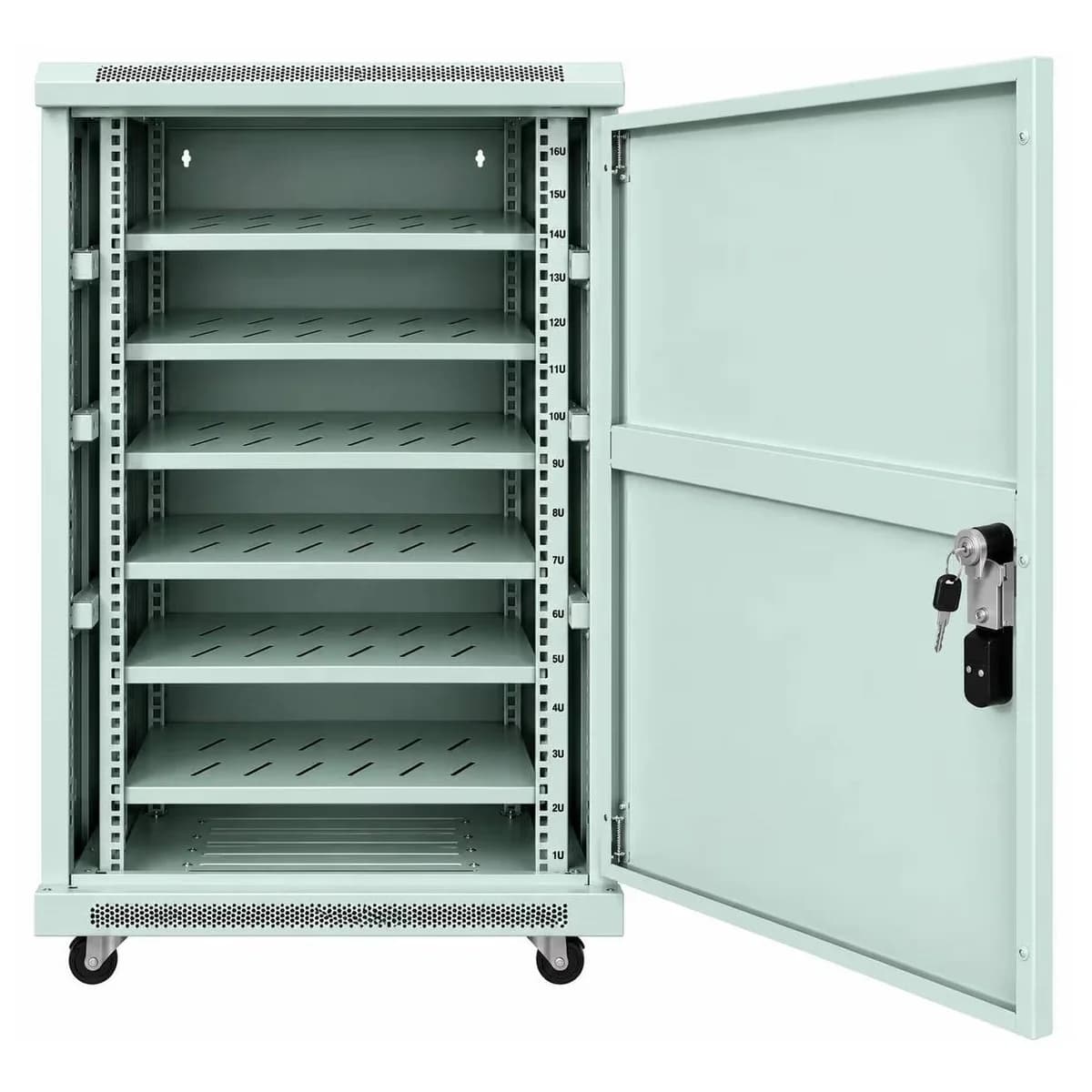 Gabinete para Baterías de Litio 16U gris 600x600x896mm