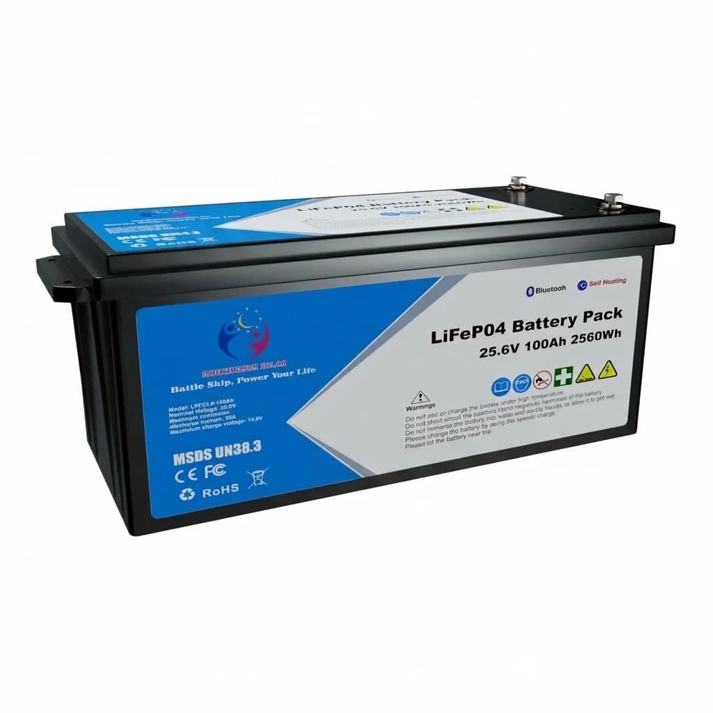 Batería de litio 100ah 25.6V Lifepo4 Morningsun Solar