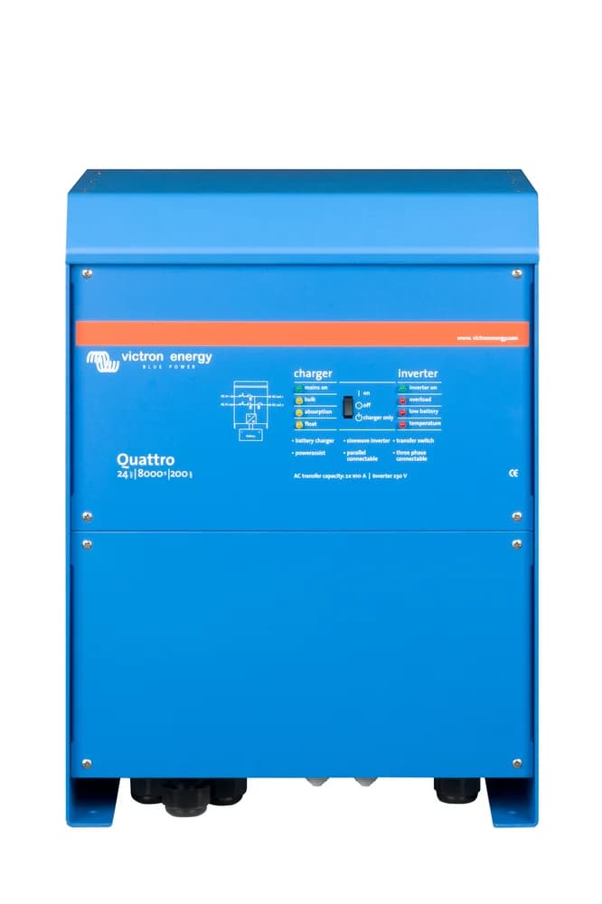 Inversor Quattro 24V 8000VA 230V 50Hz carg. 200A, conmut. 100/100A Victron