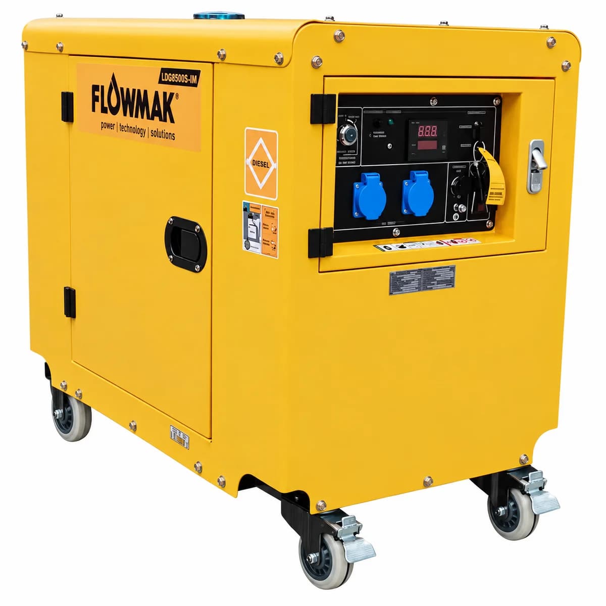 Generador diésel insonorizado 5000 W 220V LDG6500S-JM Flowmak
