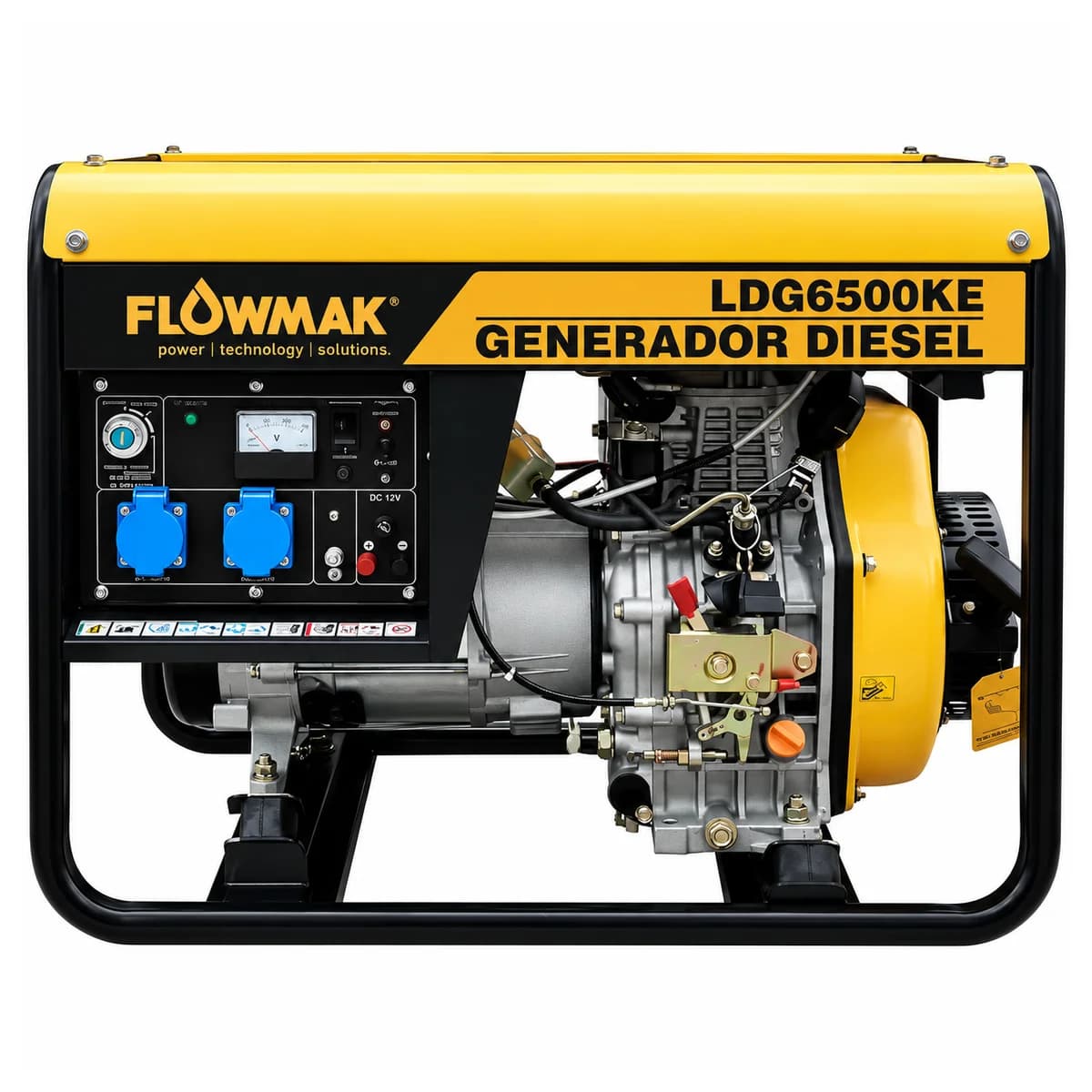 Generador diésel 5000 W 220V LDG6500KE Flowmak