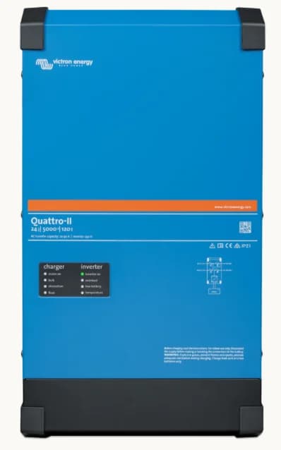 Inversor/Cargador Victron Energy Quattro-II 24/5000/120-50 vista frontal