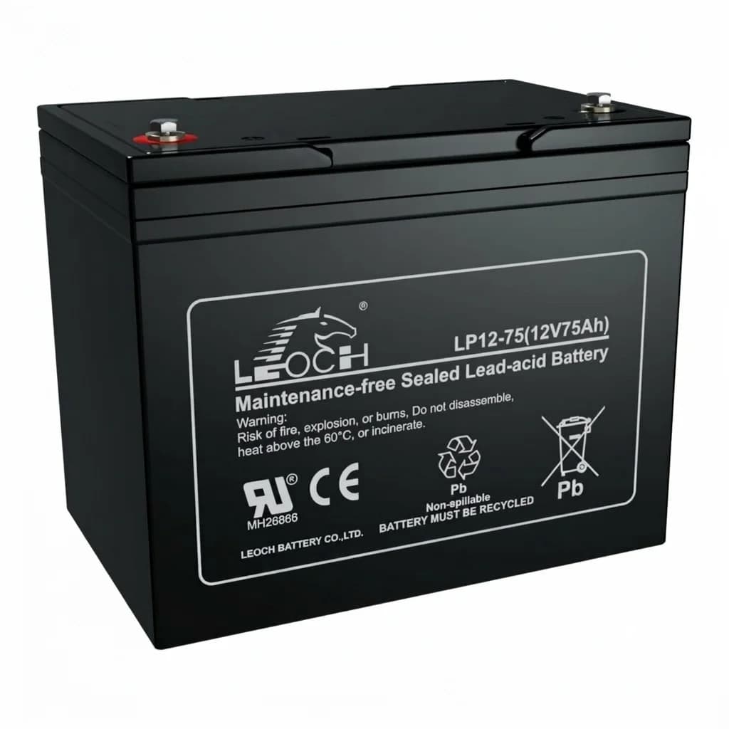 Batería AGM 75Ah 12V - LEOCH