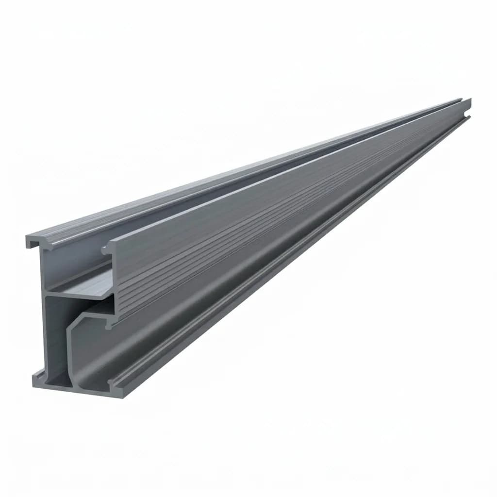 Perfil riel R2 montaje aluminio 3405mm UISOLAR