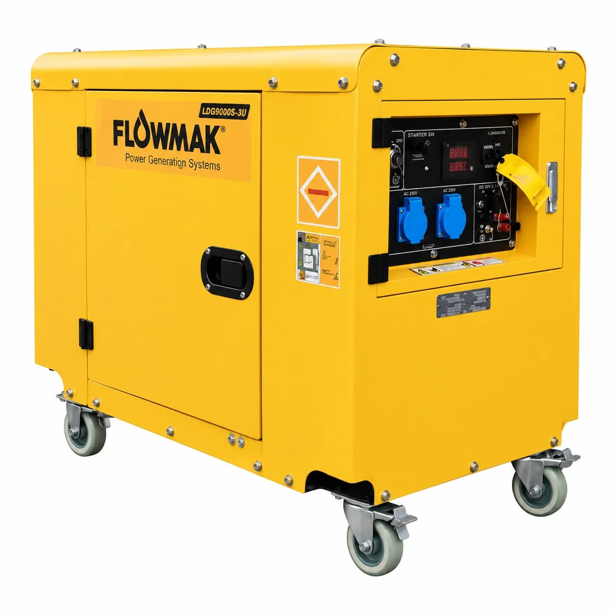 Kit generador diésel insonorizado 6 kW 220V LDG8000S-JM con ATS Flowmak